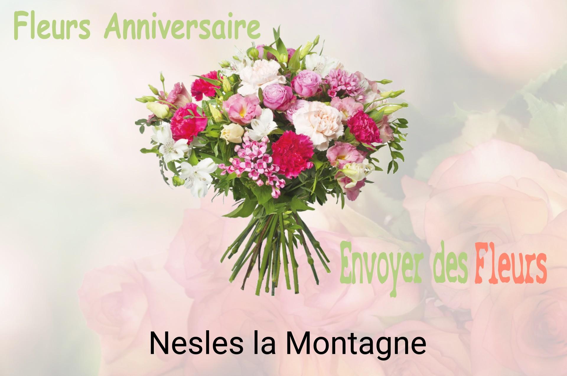 Bouquet de fleurs d’anniversaire livré à Nesles-la-Montagne